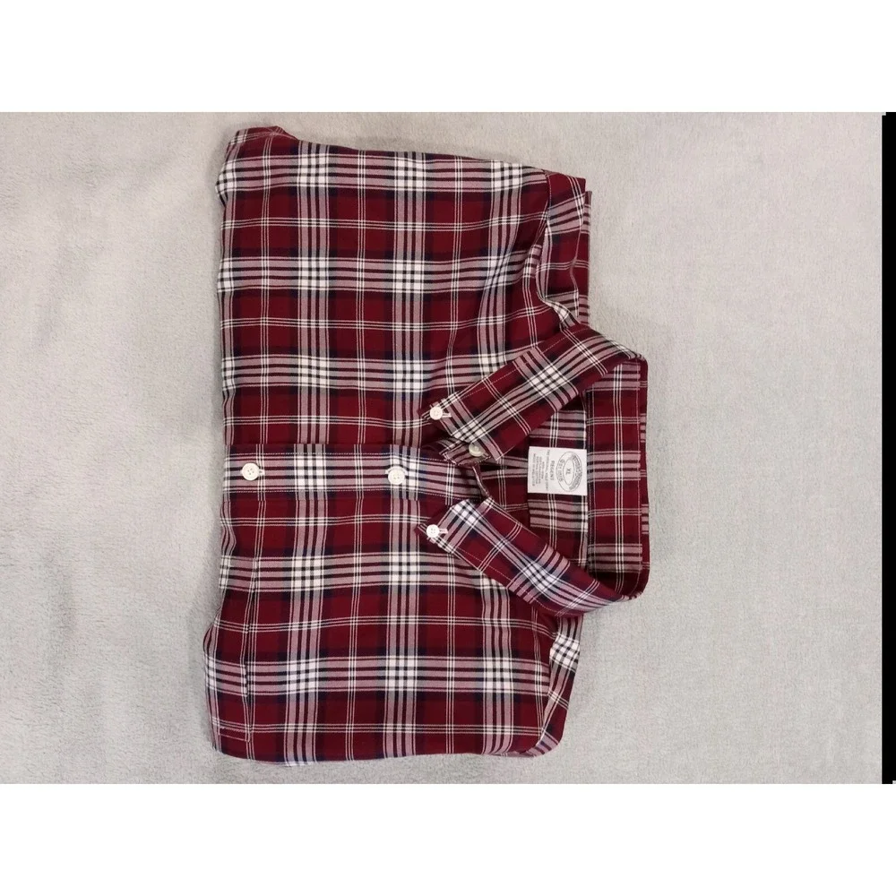 Brooks Brothers Shirt Mens XL Red Long Sleeve Button Down Regent Original Polo - Picture 4 of 7